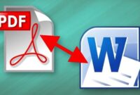 Cara Export PDF ke Word